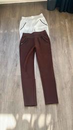 Legging/ broeken dames 2x M/L bruin en roomwit, Legging, Bruin, Nieuw, Maat 40/42 (M)