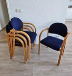 4 stoelen, stapelbaar, Ophalen, Hout, Blauw, Zo goed als nieuw