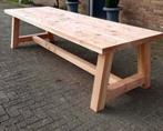 Houten (tuin)tafels op maat!, Tuin en Terras, Tuintafels, Verzenden, Zo goed als nieuw, Rechthoekig, Hout