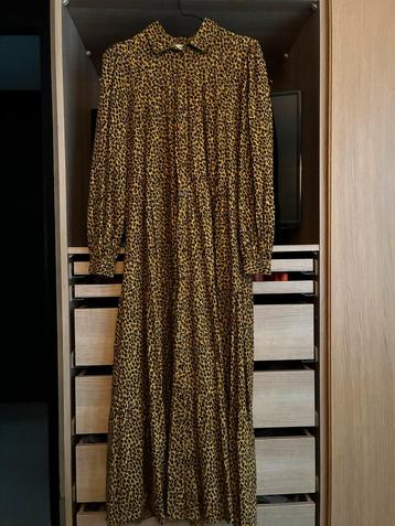 Maxijurk Geelgroen Luipaardprint Gouddraad Sissy-Boy beschikbaar voor biedingen