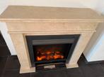 Faber Narvik incl. Marmeren Schouw tv., Ophalen, Gebruikt, Vrijstaande haard, Elektrische haard