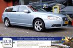 Volvo V70 2.5T 200 pk, Leer, Trekhaak (bj 2009), Auto's, Voorwielaandrijving, Met garantie (alle), Blauw, 2521 cc