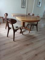 eettafel kersenhout, Huis en Inrichting, Tafels | Eettafels, Ophalen, Gebruikt, 50 tot 100 cm, Vijf personen of meer
