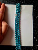 Zilveren Armband met Blauwe Stenen, Verzenden