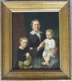 = familieportret == moeder met kinderen == c a 1840 =, Antiek en Kunst, Kunst | Schilderijen | Klassiek, Ophalen of Verzenden