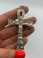 X577 Prachtige zilveren Ankh hanger, Overige voorstellingen, Ophalen of Verzenden, X, Zilver
