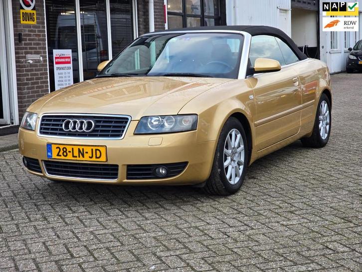 Audi A4 Cabriolet 2.4 V6 Exclusive (BTW) AUTOM. CLIMA|CRUISE, Auto's, Audi, Bedrijf, Te koop, A4, ABS, Airbags, Airconditioning