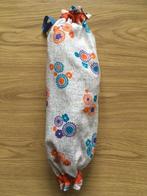 plastic zakken houder retro bloemen stof oranje blauw paars, Ophalen of Verzenden, Nieuw