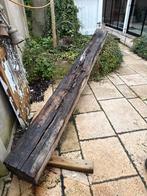 Oude houten balk Gratis 292cm x 20x20cm, Ophalen, Gebruikt, Hardhout, 250 cm of meer