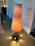 Vintage brutalist mid century schemerlamp keramiek konisch, Huis en Inrichting, Lampen | Vloerlampen, Minder dan 100 cm, Gebruikt
