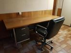 Bureau met zwarte stoel vintage, Antiek en Kunst, Ophalen