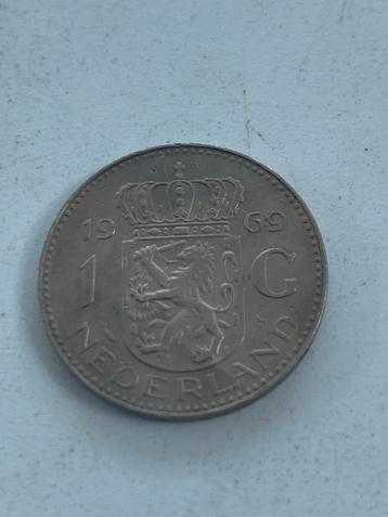 1 Gulden 1969 - Koningin Juliana beschikbaar voor biedingen