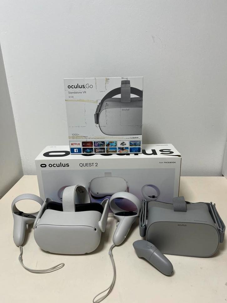 Oculus quest 2 + oculus GO, Spelcomputers en Games, Virtual Reality, Gebruikt, Overige platformen, Ophalen of Verzenden