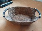 Leuke mand bruin ..bananenblad vlgs mij, Ophalen of Verzenden, Zo goed als nieuw, Rond, Riet