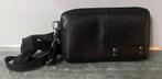 Bag2Bag. Zwart leren crossbody/schoudertasje., Sieraden, Tassen en Uiterlijk, Tassen | Schoudertassen, Ophalen of Verzenden, Zo goed als nieuw