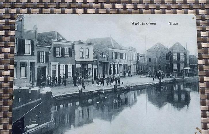 Oude ansichtkaart Waddinxveen - Nisse, Verzamelen, Ansichtkaarten | Nederland, Voor 1920, Verzenden