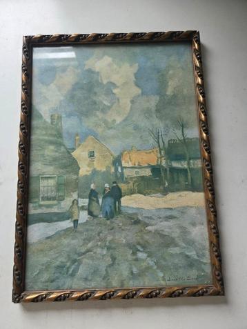 Schilderij Dorpsgezicht beschikbaar voor biedingen