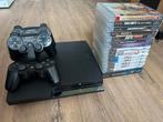 Playstation 3 Slim 320GB + 3 controllers + 15 games, Spelcomputers en Games, Spelcomputers | Sony PlayStation 3, Met 3 controllers of meer