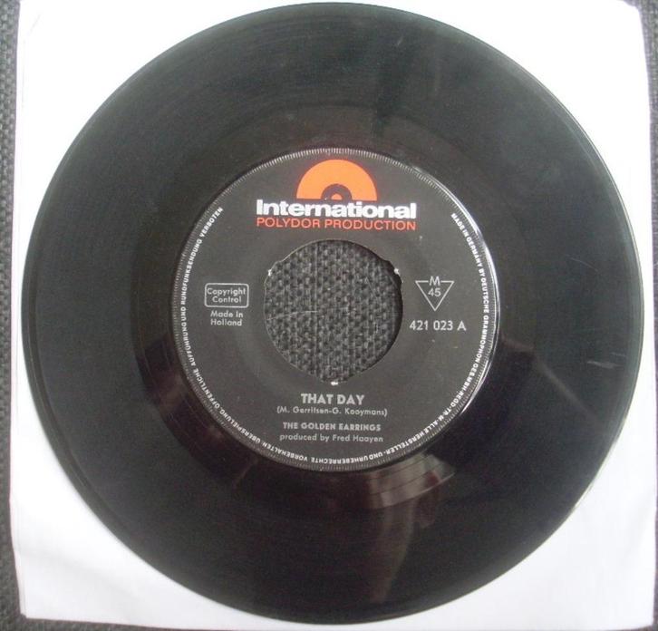 The Golden Earrings - That Day / The Words I Need (Earring), Cd's en Dvd's, Vinyl Singles, Gebruikt, Single, Pop, 7 inch, Ophalen of Verzenden