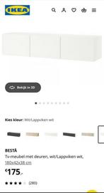 Ikea BESTÅ TV-meubel wit (180cm), Huis en Inrichting, Ophalen, 150 tot 200 cm, Zo goed als nieuw, Minder dan 100 cm