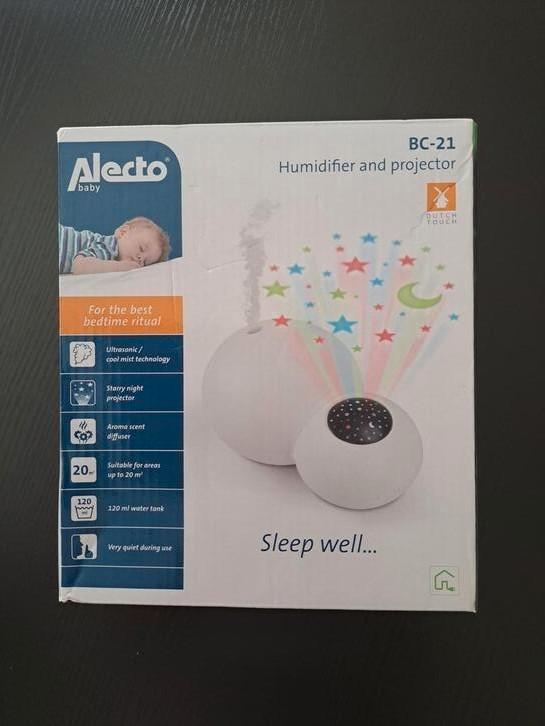 Alecto BC-21 Luchtbevochtiger met projectielamp, Kinderen en Baby's, Badjes en Verzorging, Zo goed als nieuw, Overige typen, Overige merken
