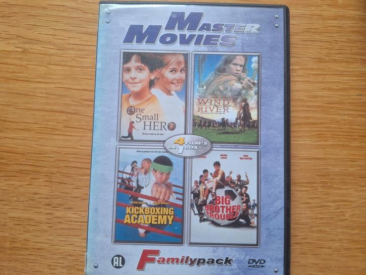 4 dvd familypack master movies, Cd's en Dvd's, Dvd's | Kinderen en Jeugd, Zo goed als nieuw, Film, Overige genres, Boxset, Vanaf 6 jaar