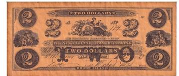 USA 2 Dollar 1837 - New England Commercial Bank (Rhode Is.) beschikbaar voor biedingen