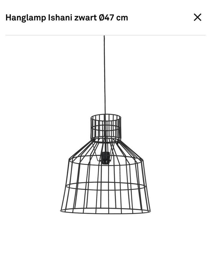 Hanglamp Ishani Karwei Ø47cm + IKEA Tradfri, Huis en Inrichting, Lampen | Hanglampen, Zo goed als nieuw, 50 tot 75 cm, Metaal
