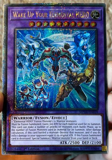 Yu-Gi-Oh! Wake Up Your Elemental Hero MP24 QCR Promo ! beschikbaar voor biedingen