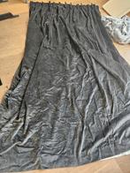 Bruine velours gordijnen, Ophalen of Verzenden, Zo goed als nieuw, 200 cm of meer