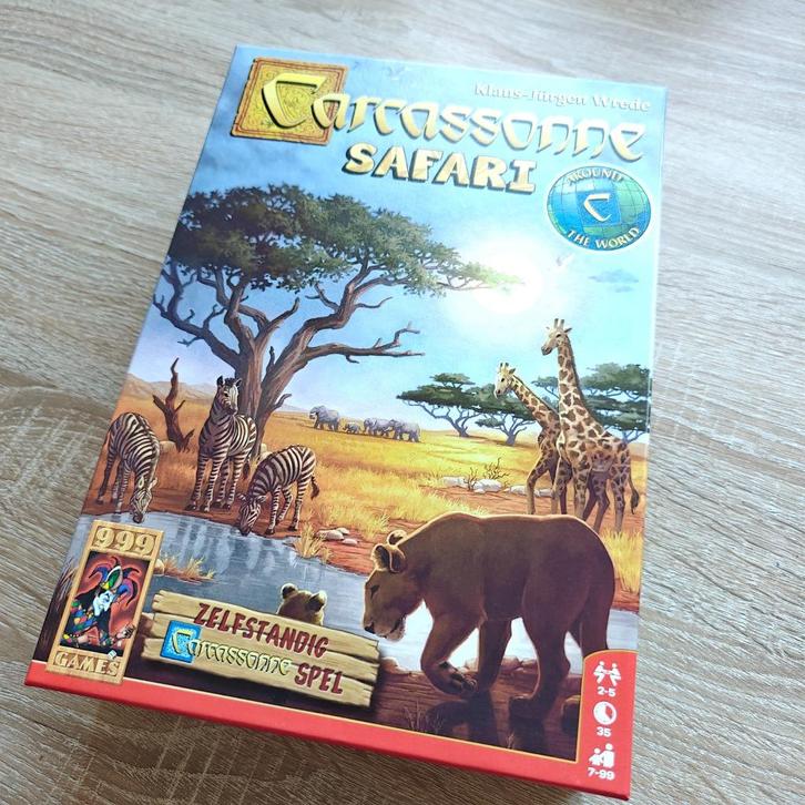 Carcassonne: Safari (NL), Hobby en Vrije tijd, Gezelschapsspellen | Bordspellen, Zo goed als nieuw, Ophalen of Verzenden