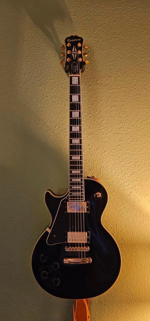 Linkshandige Epiphone Les Paul Custom Pro, Muziek en Instrumenten, Snaarinstrumenten | Gitaren | Elektrisch, Gebruikt, Solid body
