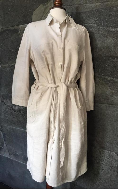 Safari jurk van Esprit beige puur linnen nieuw prijskaartje, Kleding | Dames, Jurken, Nieuw, Maat 38/40 (M), Beige, Onder de knie