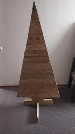 Houten kerstboom met lampjes, Ophalen, Zo goed als nieuw