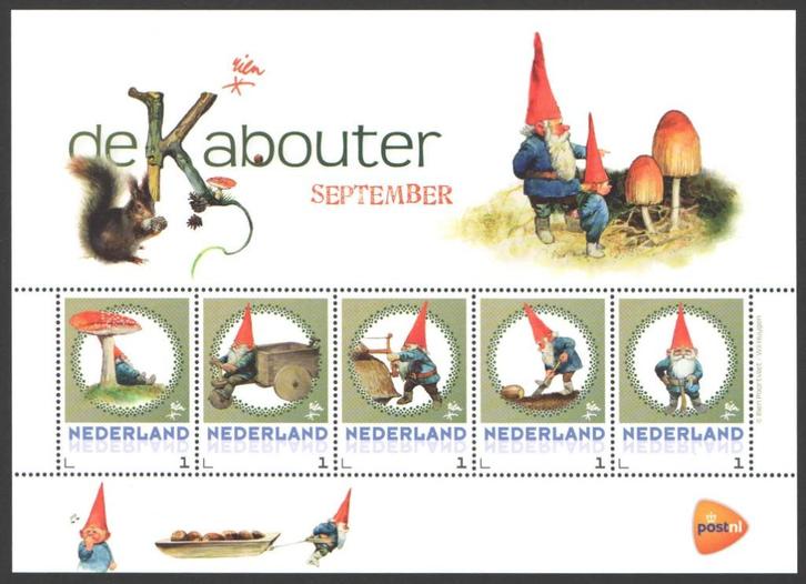 Postzegels De Kabouter: September, Postzegels en Munten, Postzegels | Nederland, Postfris, Na 1940, Ophalen of Verzenden