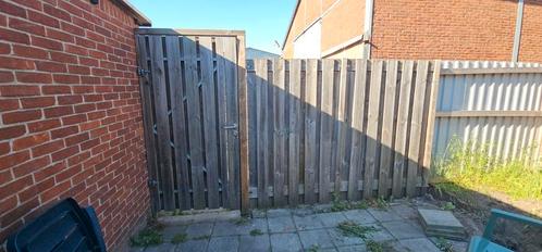 Tuinpoort met schuttingdelen, Tuin en Terras, Tuinpoorten, Gebruikt, Draaipoort, Hout, 150 tot 200 cm, 100 tot 150 cm, Ophalen