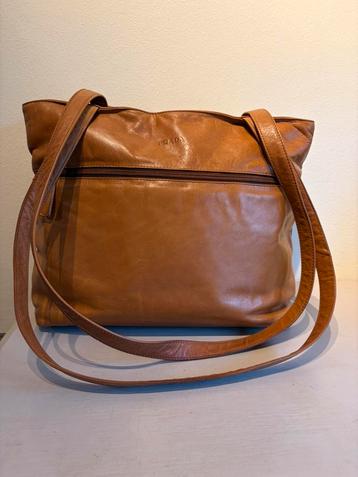 vintage Prada bruine leren tas met schouderbanden beschikbaar voor biedingen