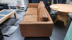 Suede bruine 3 zits, Huis en Inrichting, Banken | Bankstellen, Ophalen, Gebruikt, Driepersoons, 75 tot 100 cm