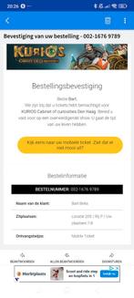 2 kaarten cirque de soleil, Kurios, vrijdag 14 nov 20u., Tickets en Kaartjes, Twee personen, November