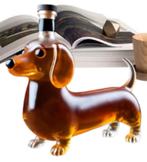 Prachtige glazen Whisky karaf Tekkel (320ml), Verzamelen, Glas en Borrelglaasjes, Ophalen of Verzenden, Nieuw, Overige typen