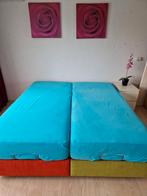 Tweepersoonsbed 200 x 180 met sta op functie, Ophalen, Zo goed als nieuw, Tweepersoons, Strak