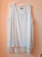 Blouse met kant  maat 42 / 44, Ophalen of Verzenden, Nieuw, Wit, Zonder mouw
