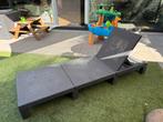 Allibert Daytona wicker ligbed antraciet incl.kussen, Tuin en Terras, Ophalen, Gebruikt, Wicker