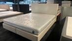 Auping boxspring creme met inizio matras 180 x 210, Ophalen, 210 cm, Tweepersoons, Zo goed als nieuw
