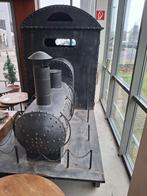 Vintage locomotief MOET WEG, Huis en Inrichting, Ophalen, Zo goed als nieuw