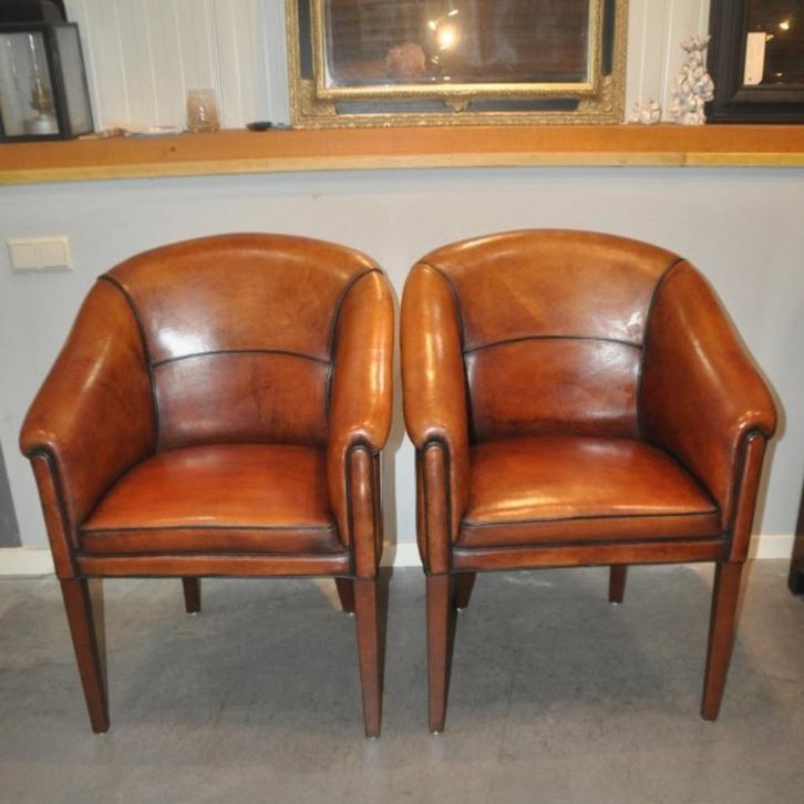 Bureaustoelen schapenleer, Huis en Inrichting, Bureaustoelen, Zo goed als nieuw, Zwart, Ophalen