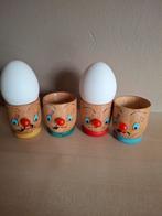 4 Vintage Japanse Eierdopjes, Ophalen of Verzenden, Gebruikt