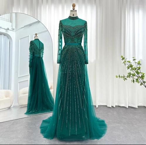 Nieuw! Galajurk feestjurk avondjurk nekkahjurk maat 36, Kleding | Dames, Gelegenheidskleding, Nieuw, Galajurk, Maat 36 (S), Blauw