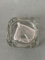 Vintage glazen asbak met paardenhoofd. Paard glas, Ophalen, Zo goed als nieuw, Paard, Overige typen