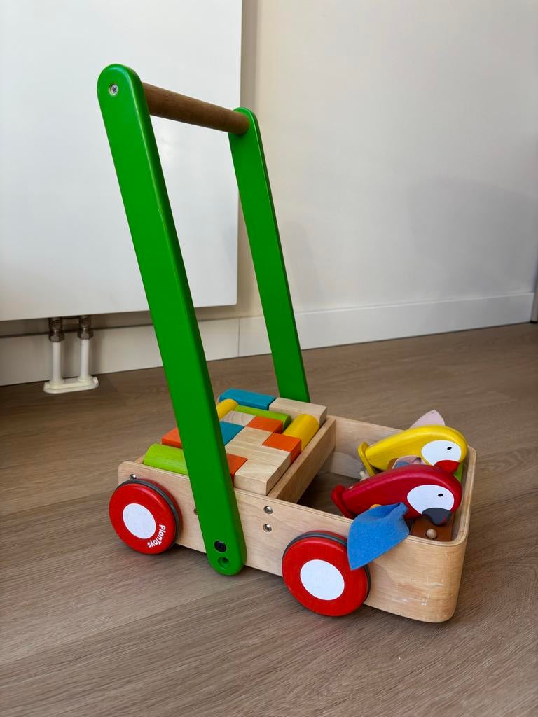 Plan Toys Loopwagen, Ophalen of Verzenden, Gebruikt, Overige typen, Met wieltjes